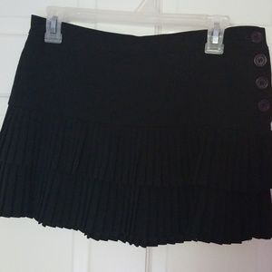 BCBG Maxazria Black Pleated Mini Skirt 2